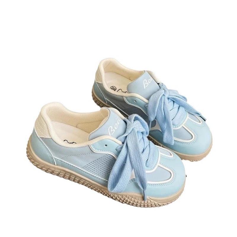 High-value pink board shoes women's tide spring and autumn niche design splicing casual ins tide