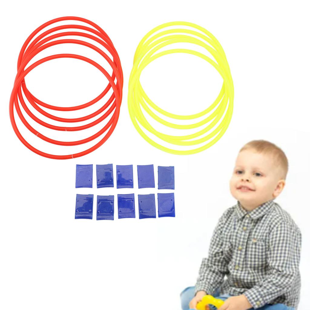 Outdoor Ring Game with 10Pcs Rings Connectors 28cm Improved Balance Enhanced Coordination Ring Game