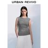 UR 2025 Autumn Women's Striped Slim Fit Sleeveless T-Shirt