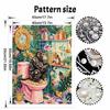 Elegant Framed Pearl Art DIY Set with Tropical Monkey Bathroom Design 5D Sparkling Bead Canvas Painting Ready to Display Romantic Home Decor Gift