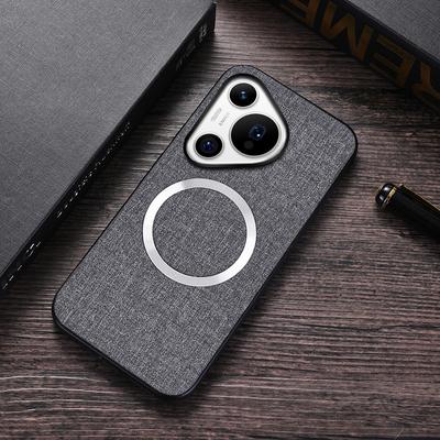 For Huawei Pura 70 Case Magnetic Case TPU+Cloth Protective Cover