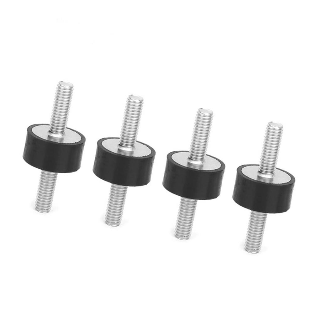 4pcs M6 Rubber Mounts Male Anti Vibration Silentblock Car Boat Bobbins (VV20*10 M6*18)