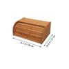 1 Stück Holz Küche Brotkasten Haushalt Aufbewahrungsbehälter Praktischer Lebensmittelbehälter Obst Aufbewahrungsbox Organizer für Küche | Flaschen, Gläser & Boxen