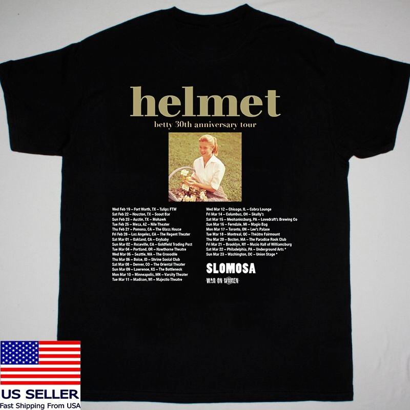 HELMET NORTH AMERICA BETTY 30TH ANNIVERSARY TOUR T Shirt Full Size S-5XL FH908 XL