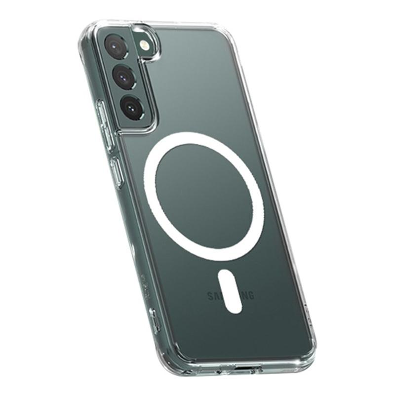 

For Samsung Galaxy S24 Case TPU Crystal Phone Cover Compatible with MagSafe A