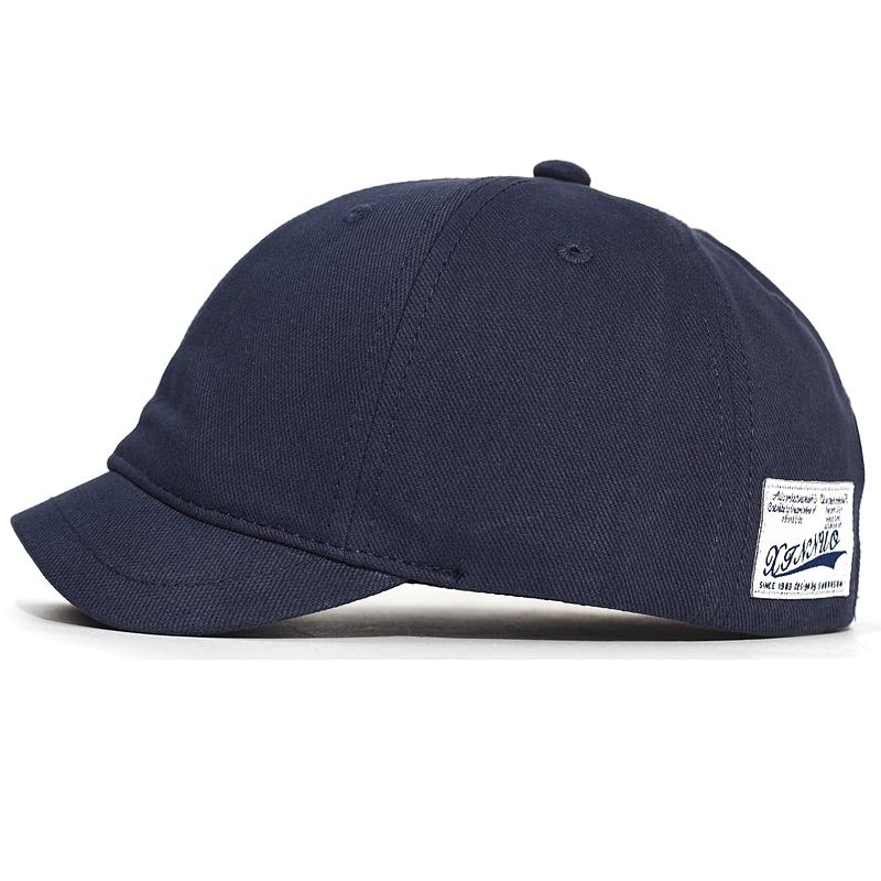 Short Brim Cotton Baseball Cap Men Women Casual Vintage Dad Hat Adjustable Trucker Style Low Profile Caps Nylon Fastener Tape