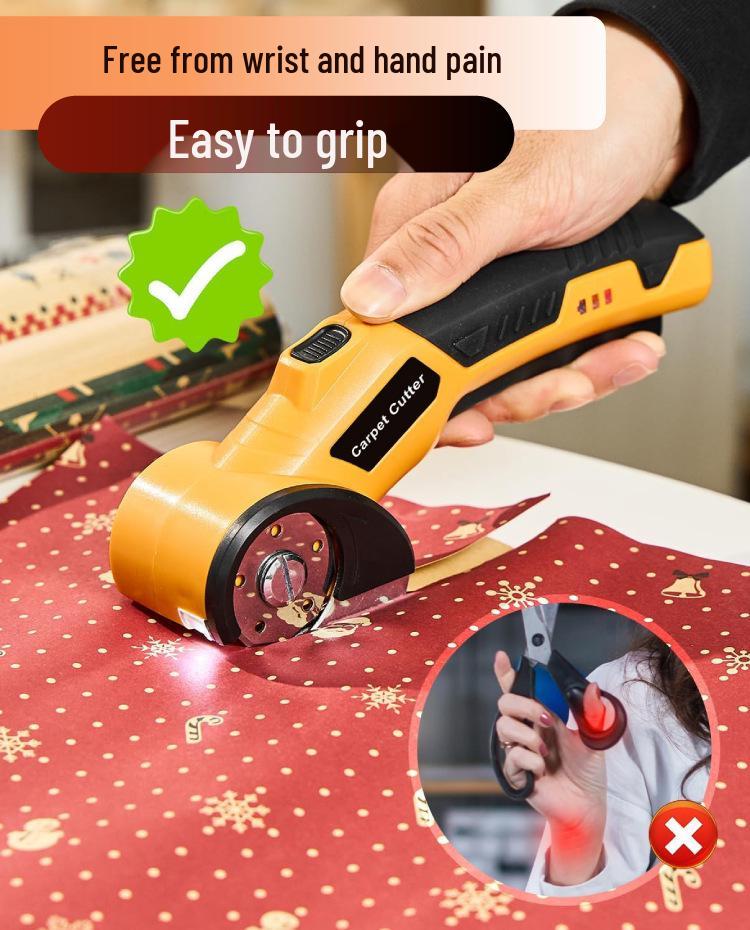 Rechargeable Handheld Electric Scissors: Portable Mini Fabric & Carpet Cutting Machine