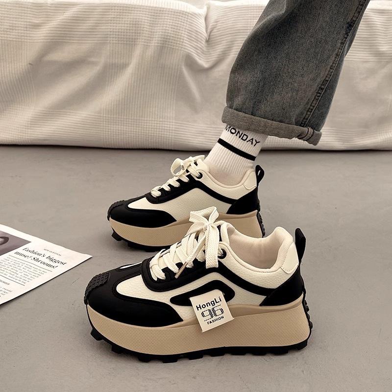 Ins Korean Version of the New Forrest Gump Shoes 2025 Spring and Autumn Explosion Student Running Sports Thick Sole Height Increase Casual Women's Sho