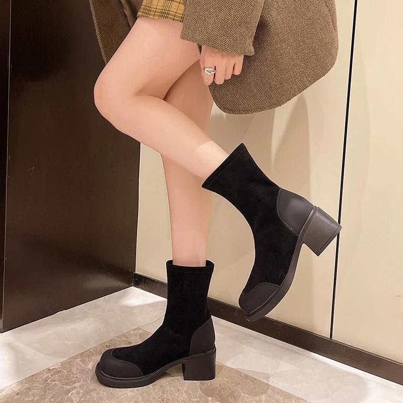 Модные женские сапоги длиной до колена — фото 3