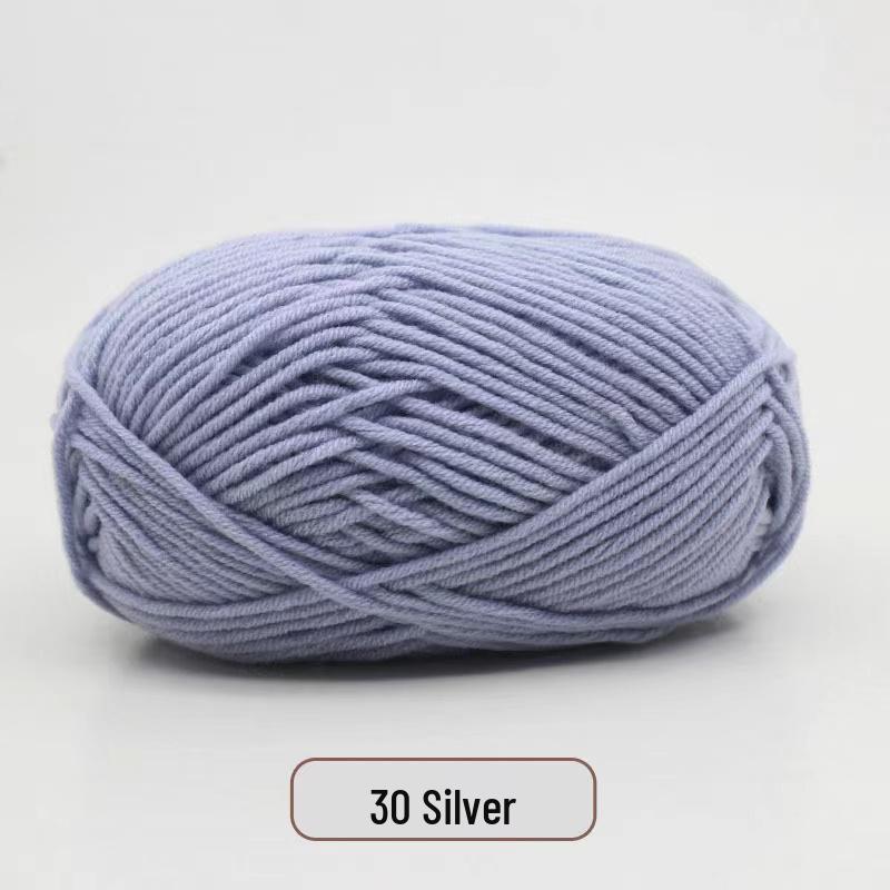 Milk Cotton Yarn Pack for DIY: Medium-Thick Scarf, Crochet Slippers, Handmade Knitting Bags