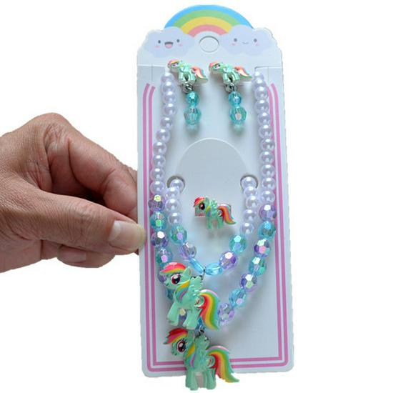 Frozen Princess Kids' Necklace & Bracelet Gift Set for Christmas or Birthday