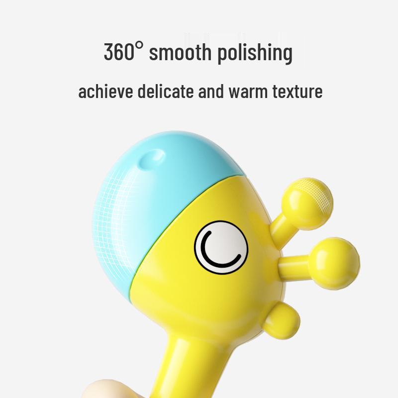 Newborn Baby Hand Rattle Soothing Maraca - Visual Tracking & Grip Training, Early Education Toy for Ages 0-1