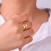 Odin Runes Nordic Letter Rings Stainless Steel Wide Open Ring Women Men Vintage Protection Amulet Futhark Jewelry Gift