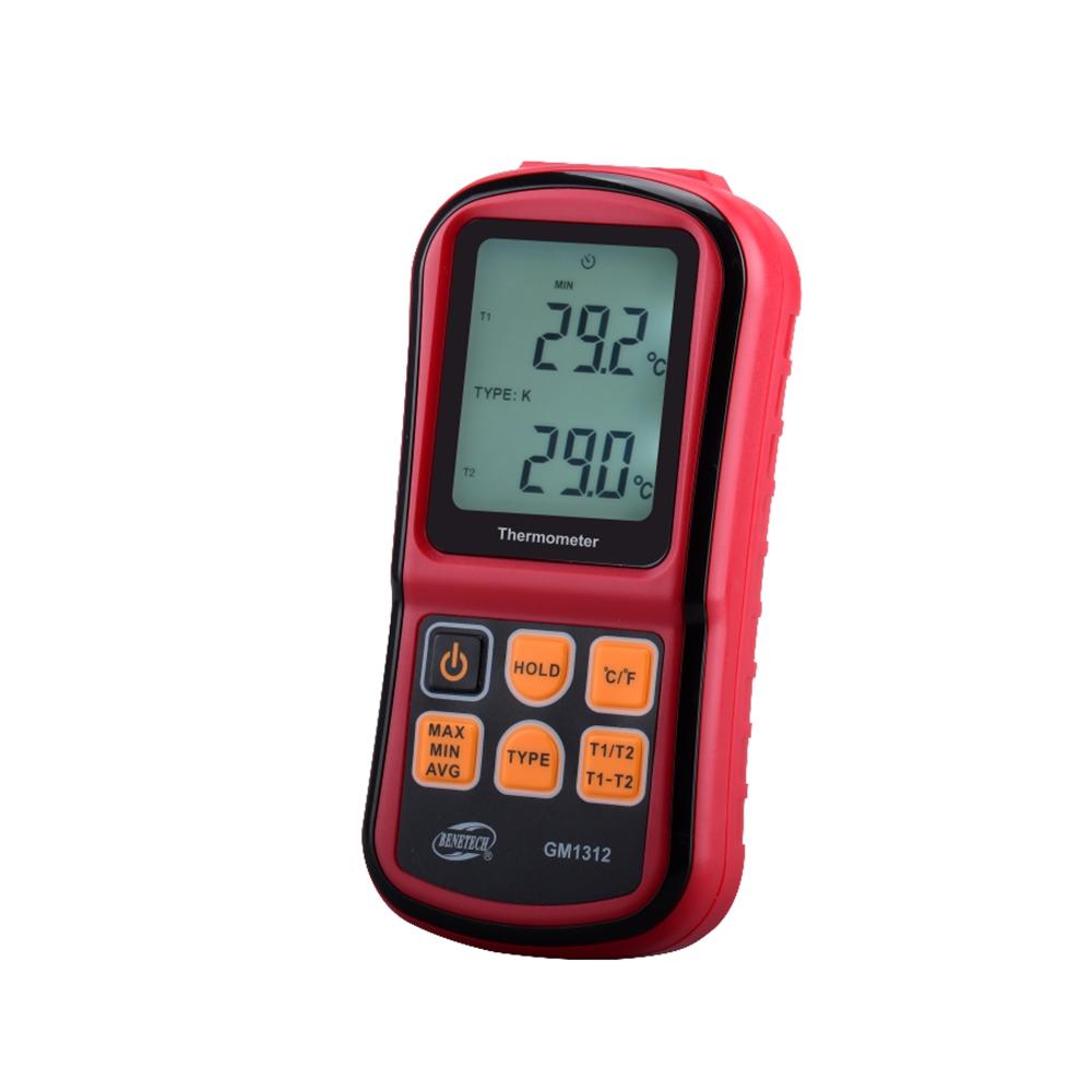 BENETECH Industrial Digital Thermocouple Thermometer J K E N R S Type 2 Probe Thermocouple Temperature Meter Temp Measure Tools