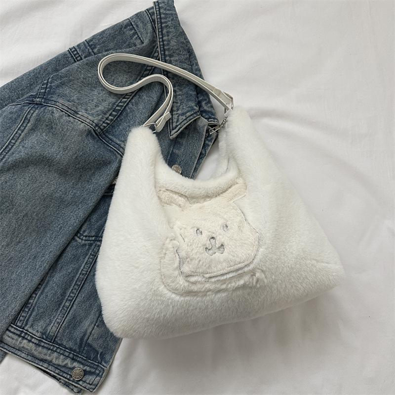 Simple Tote Bag New Winter Simple Casual Fashion Handbag Fashion Large Capacity Fashionable Shoulder Bag