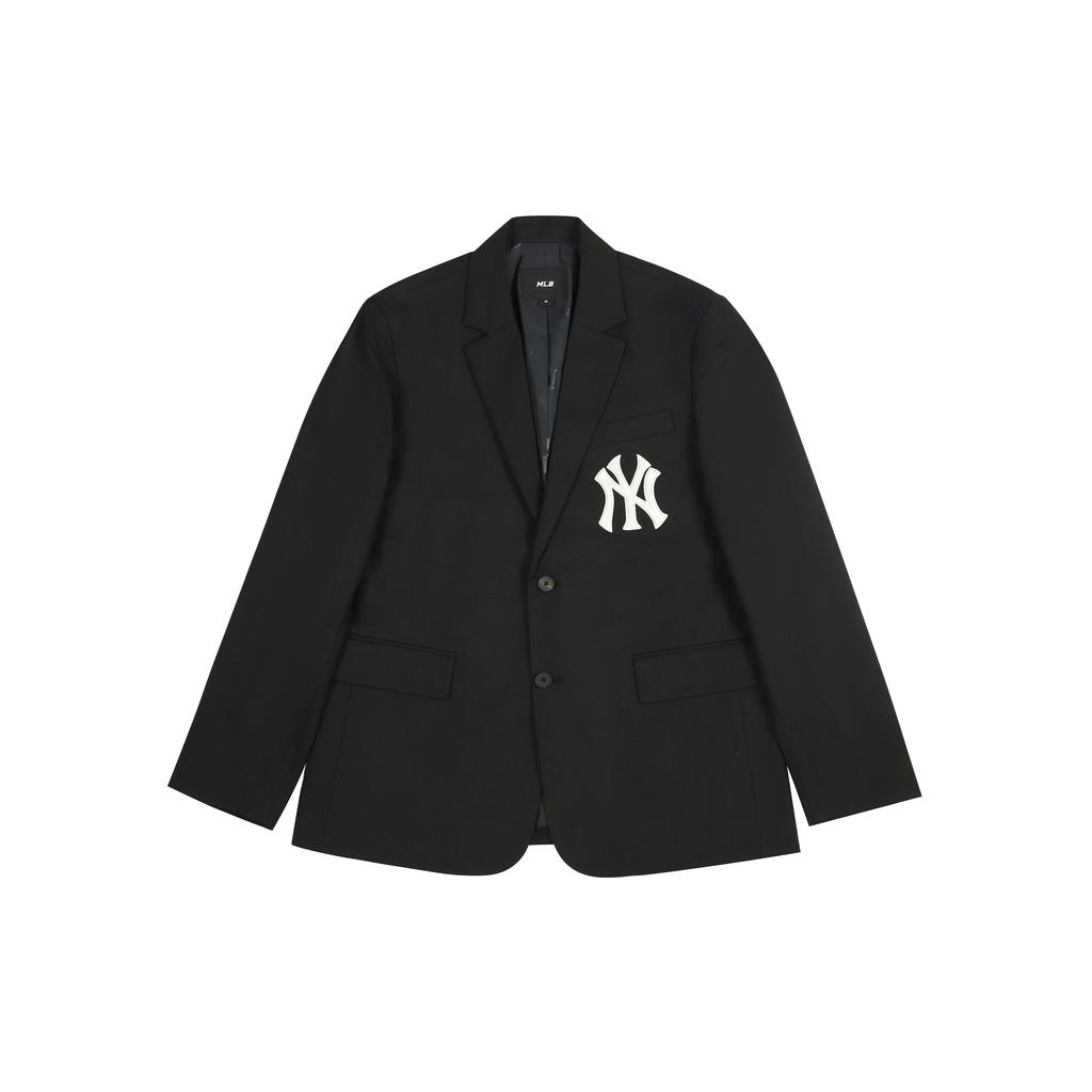 MLB New York Yankees Solid Color Single-Breasted Suit Unisex suit Black 3AJK01014-50BKS