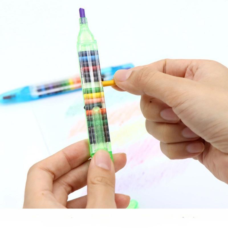 20colors Crayon Student Drawing Color Pencil Multicolor Art Kawaii Writing Pen for Kids Gift School Stationery Supplies