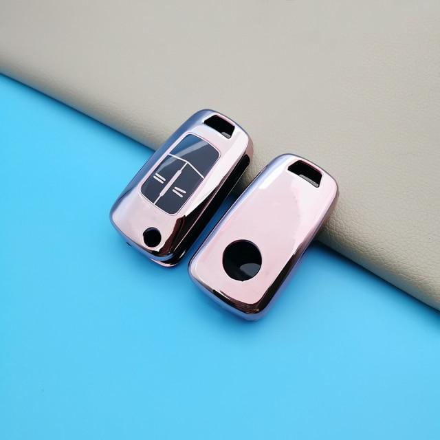 Buy 2-Button Remote TPU Car Key Cover Shell Fob Case Shield For Opel ...