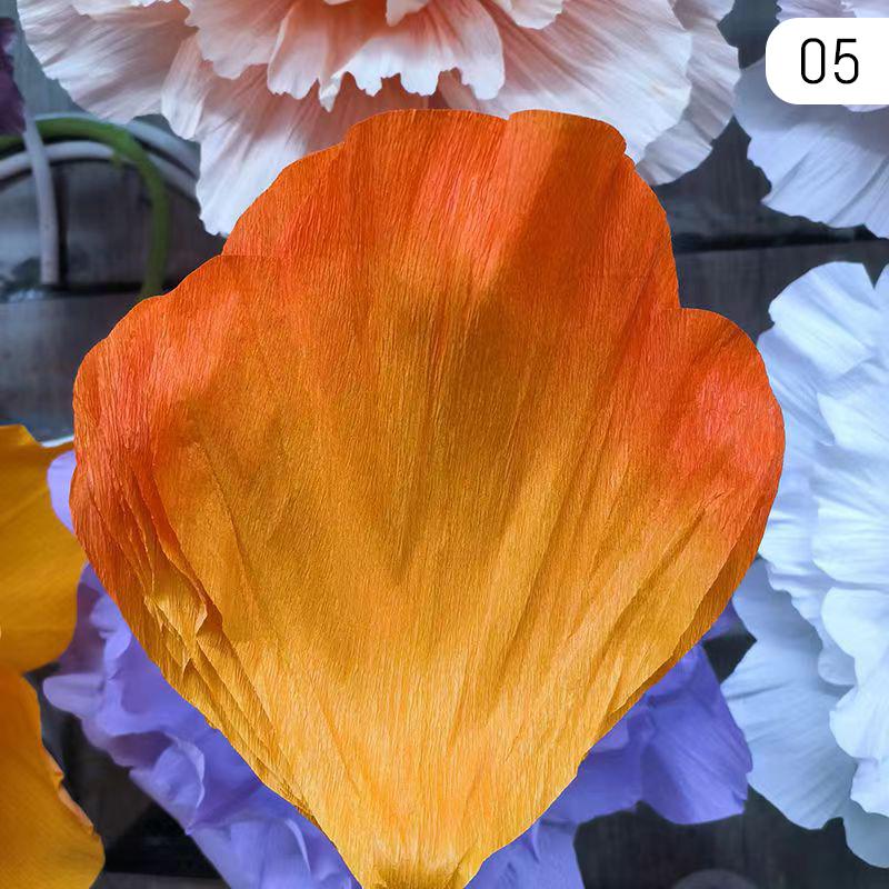 10 шт. Пелюстки з крепового паперу Штучна квітка півонії DIY Ручна робота Весільний декор Паперові квіти День народження Домашній фон