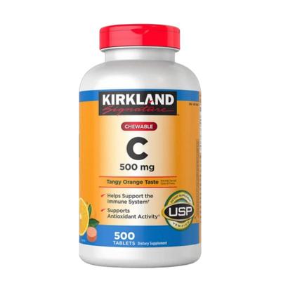 Kirkland Žuvacie vitamíny C 500 tabliet