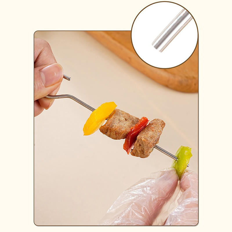Kitchen Vertical Skewers Holder Round Air Fryer Grill Rack Detachable Grill Kebab Rack with Steel Sticks