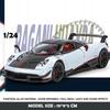 1/24 Pagani Huayra BC Legeringsbilmodell Støpt Lekebil Lyd Lys