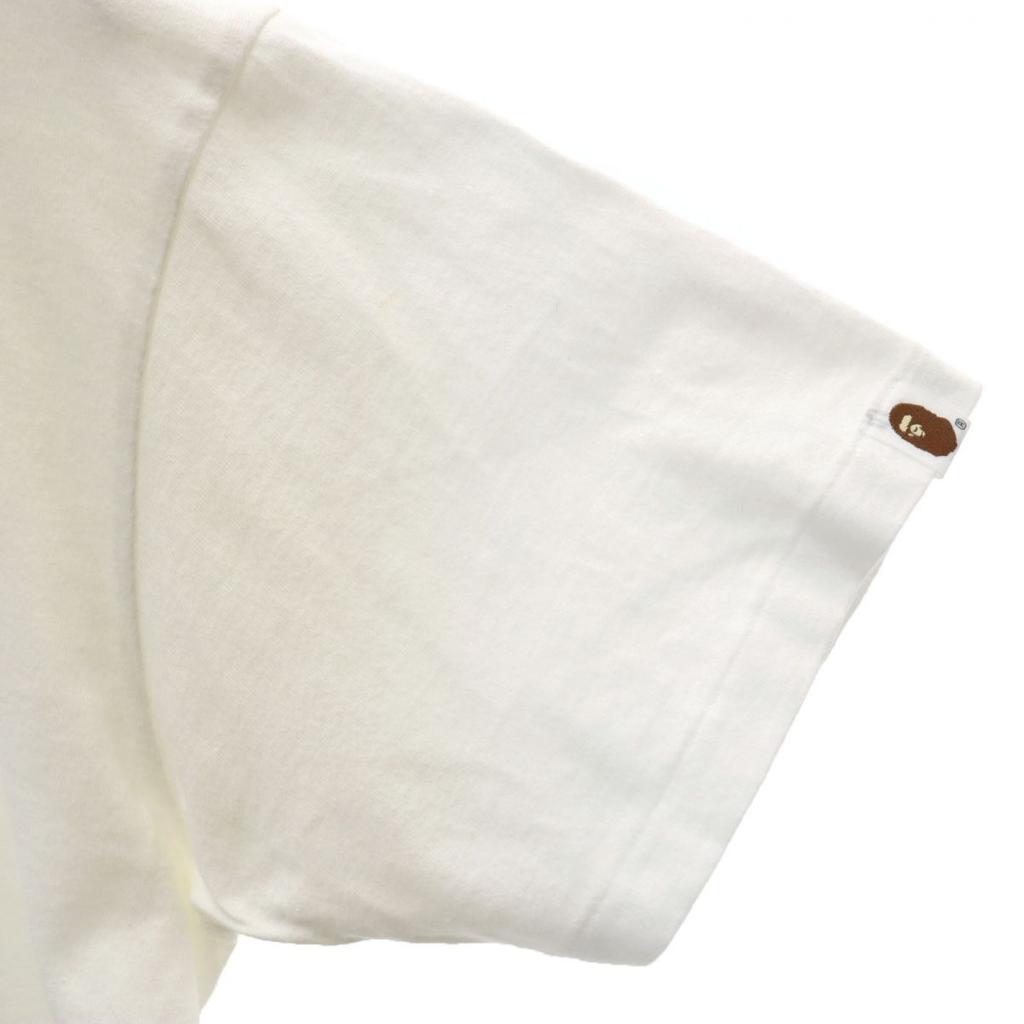 A BATHING APE made in Japan Print Short sleeve T-shirt S white Men's Used