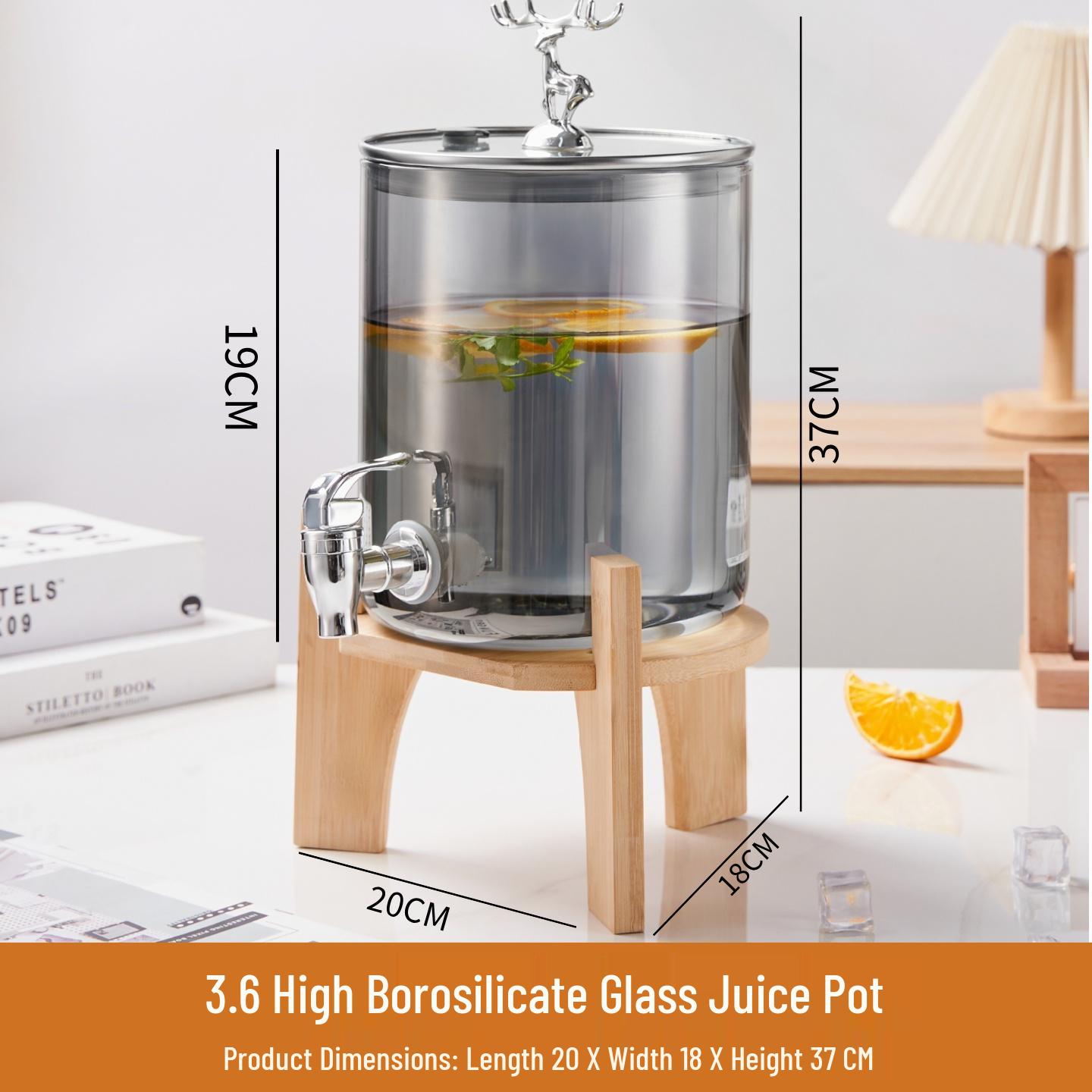 Stainless Steel Large Capacity Juice & Beverage Dispenser
