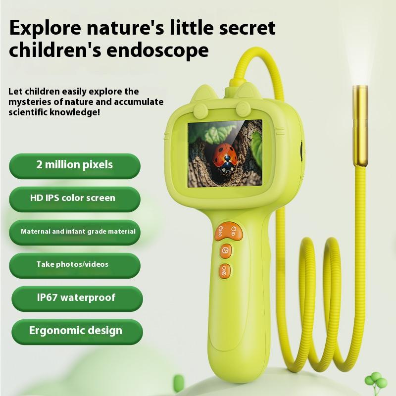

2.4-Inch Handheld Portable Scientific Experiment Toy for Children, 2-Megapixel High-Definition Endoscope