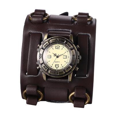 Armbanduhr mit Armband aus echtem Leder, Gürtel, analog, wasserdicht, schwarz, Quarzuhr, modische Uhr, Geschenk zum Tag des Freundes, Herrenschloss – Vatertag, Geburtstag,