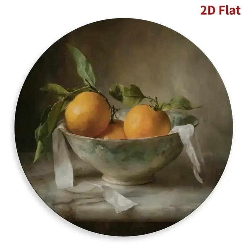 2D Flat Hanging Decorative Metal Sign Hand Painted Art