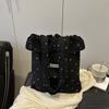Spring Fashion Tote Bag With Ruffle Edge For Daily Use