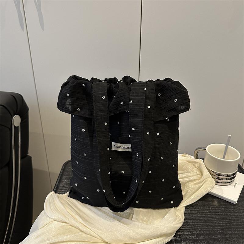 Spring Fashion Tote Bag With Ruffle Edge For Daily Use