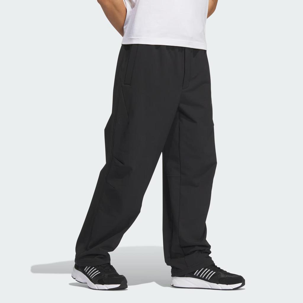adidas FW24 M Pantalón M Serie 3 Resistente al Agua Protección Solar Color Sólido Pantalón Casual Pantalón de Hombre Negro JX1784