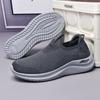 Walking Shoes Men Mesh Comfortable Slip-on Casual Flat Tennis Shoes Black Casual Breathable Big Size Sneakers for Men