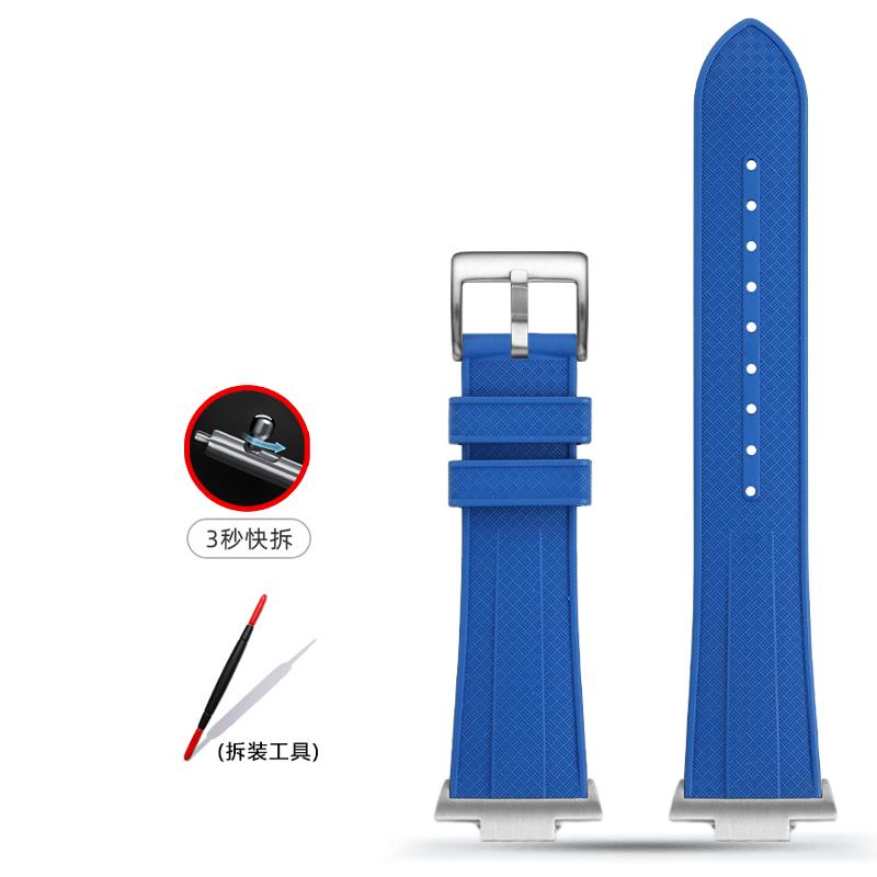 For Tissot 1853 PRX Super Player T137 Watch band t137.407 T137.410 fluoro rubber Metal End Link watch strap 12mm men's Bracelet