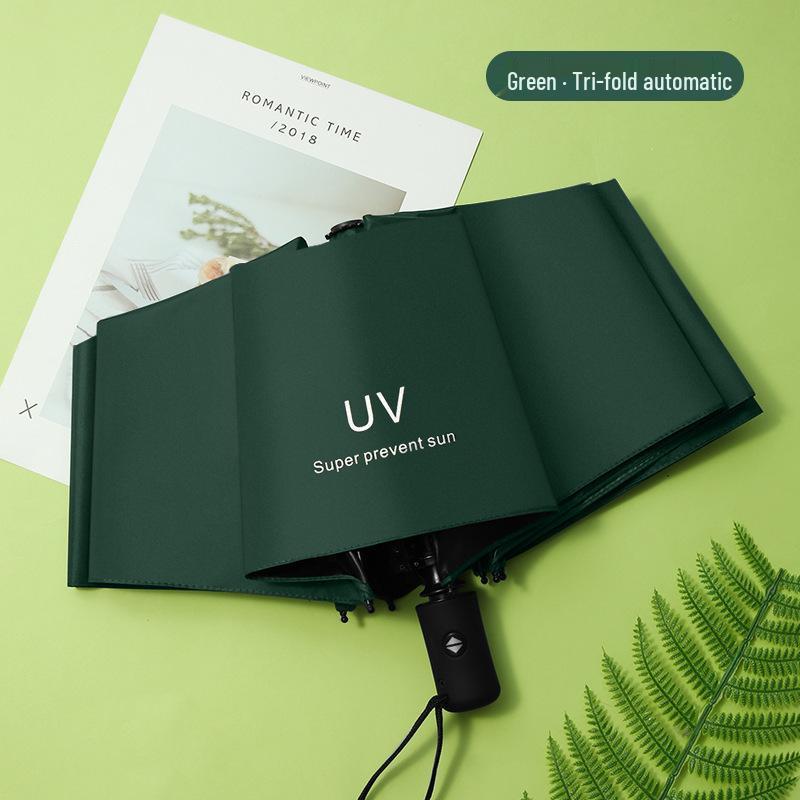Parasol przeciwsłoneczny UV Auto Open Black Glue - Własne logo, Ochrona przed promieniowaniem UV, Spersonalizowany prezent