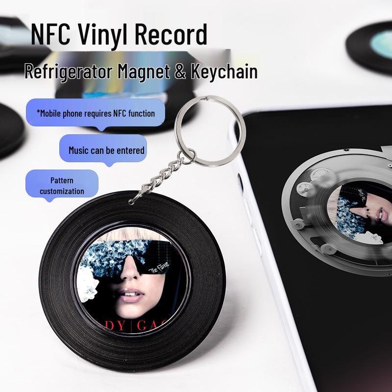Niestandardowa naklejka winylowa NFC do nagrywania muzyki – Kreatywny prezent na koncert