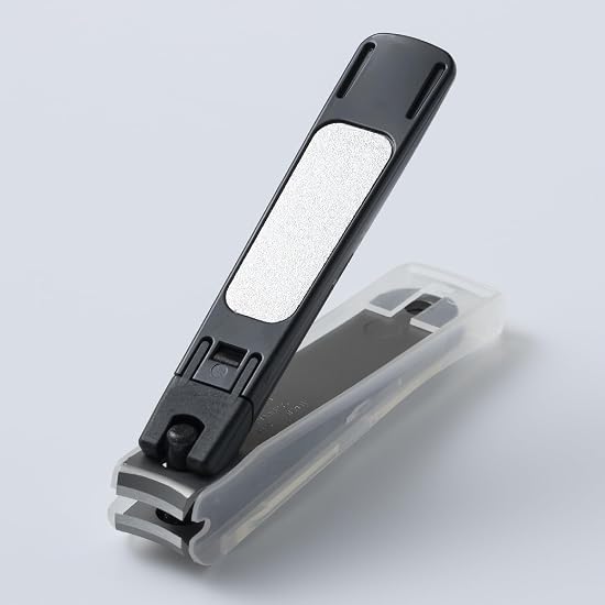KAI Nail Clipper Type001S Black, Curved Blade, Made In Japan, KE0120