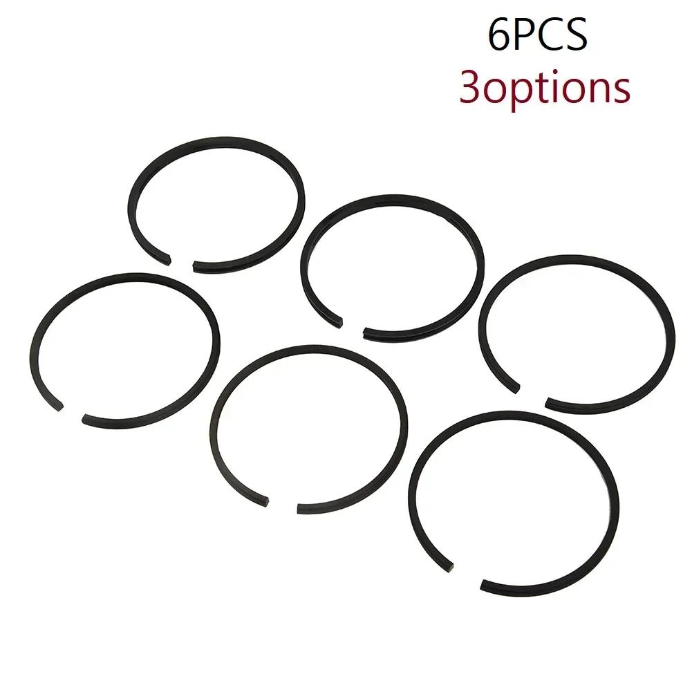 6Pcs Air Compressor Piston Ring Kit Oil Ring Air Pump Accessories Metal Pneumatic Parts Piston Ring 48mm 50mm 51mm 55mm