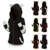 European & American Fall/Winter Hoodie - Thickened Ears Mid-Length Color-Block Hooded Cross-Border Sweatshirt