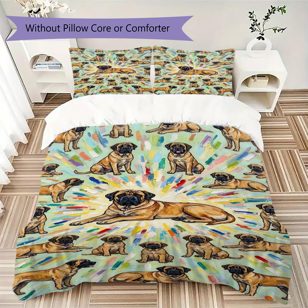 Cute animals Pattern Bedding uilt Set uilt Cover Pillowcase Home Decoration Birthday Gift (1 * duvet cover + 2 * pillowcase without core)