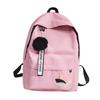 Large Capacity Printed Leaves Backpack Printed Leaves Canvas Rucksack Student Schoolbag  Female