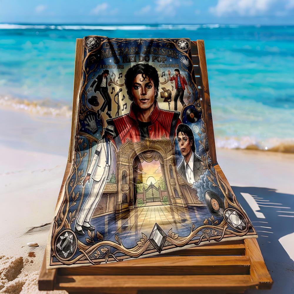 Michael Jackson6 Strandtuch Superweich & Saugfähig Bequem Leicht Geeignet für Sport, Reisen, Schwimmen, Yoga, Badezimmer, Strand Und Pool