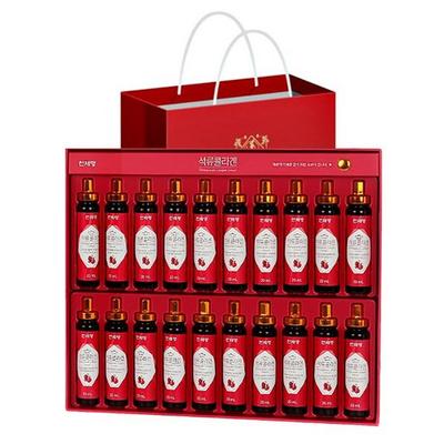 Cheonjemyeong Pomegranate Collagen Ampoule Type 20ml X 20 Bottles + Shopping Bag,Korean Health Food