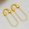 5/10 ks Zlatá kovová zavírací špendlík Pevný s očkem Pro brože Šperky Řemesla Oblečení Doplňky Špendlíky Špendlíkovky