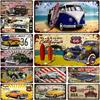 Vintage VW Bus Tin Sign Surf Plate License Metal Signs  Motor Oil Poster for Pub Bar Cafe Garage  Retro Wall Art Decor