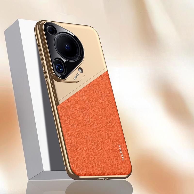 Suitable for Huawei Pura70pro+ Phone Case, Leather-coated 70ultra All-Inclusive Pro Business Men's Anti-drop Leather Case