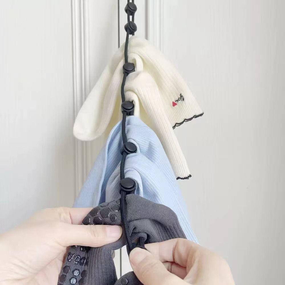 3Pcs Plastic Sock Lanyard Large Capacity Sock Hanger Multifunctional Sock Drying Device  Laundry