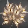 10-Head Wedding Props Crystal Luminous Butterflies Chandelier Light Detachable Hotel Stage Pendant Lamps Ceiling Hanging
